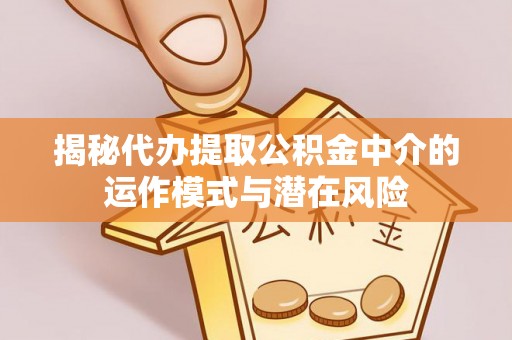 青岛揭秘代办提取公积金中介的运作模式与潜在风险