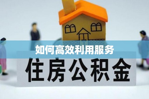 青岛如何高效利用服务